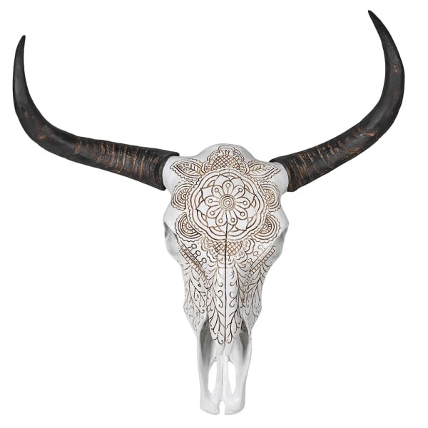 Resin Longhorn Cow