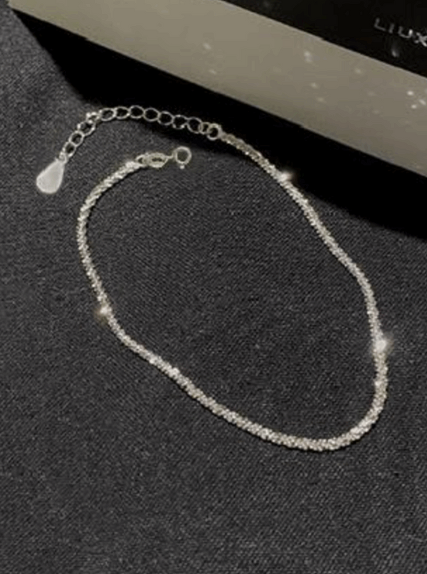 Rope Effect Bracelet in Silver