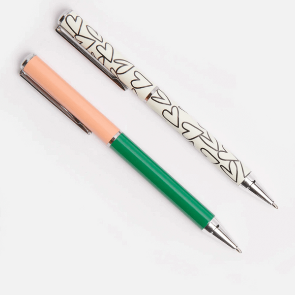 Printed Ball Point Pen - Two Pack