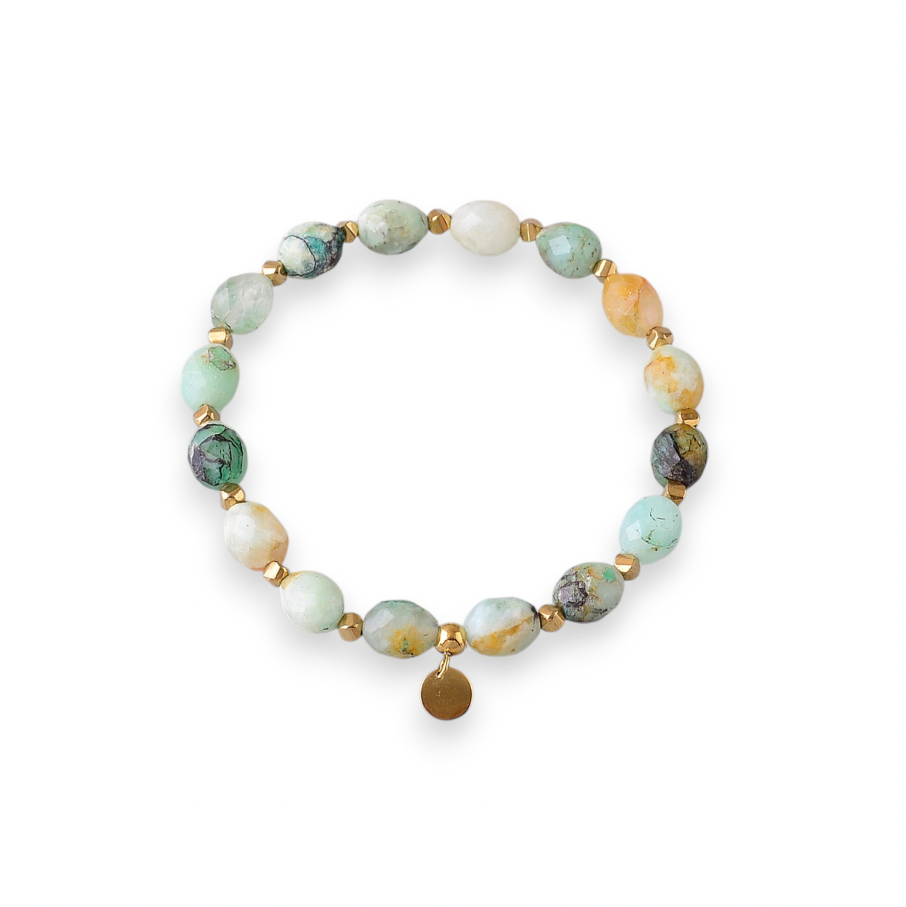 Natural stone stretch bracelet