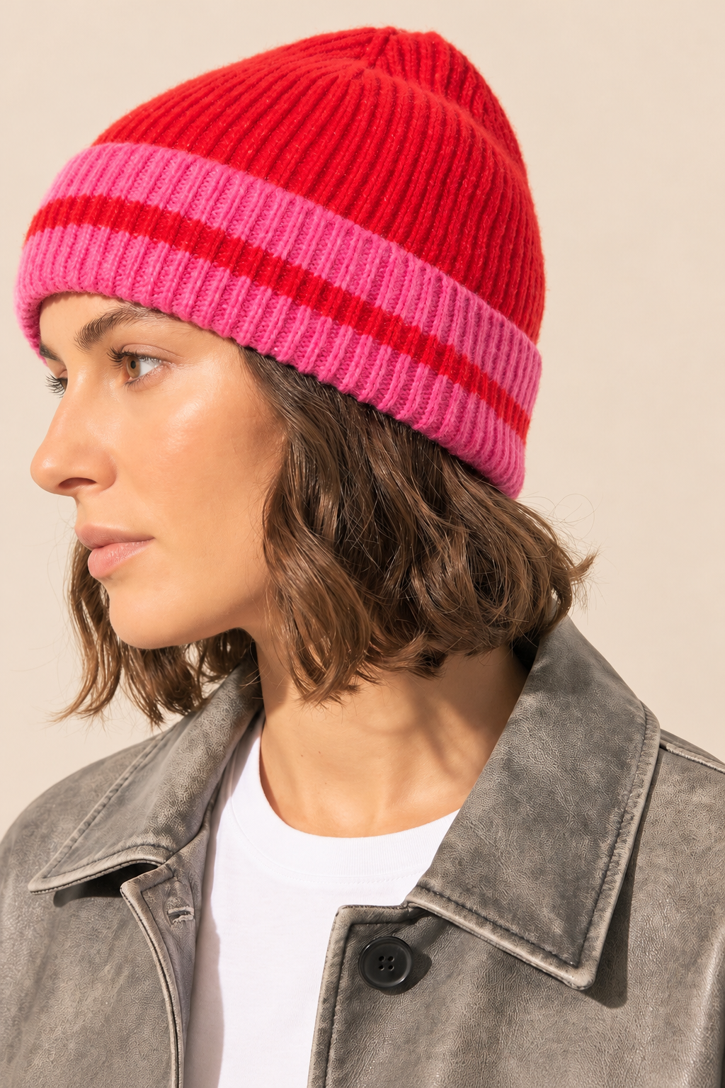 Striped Beanie