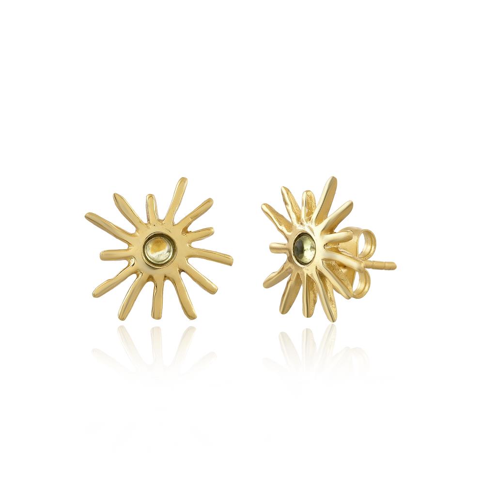 Sunburst Earring in Gold