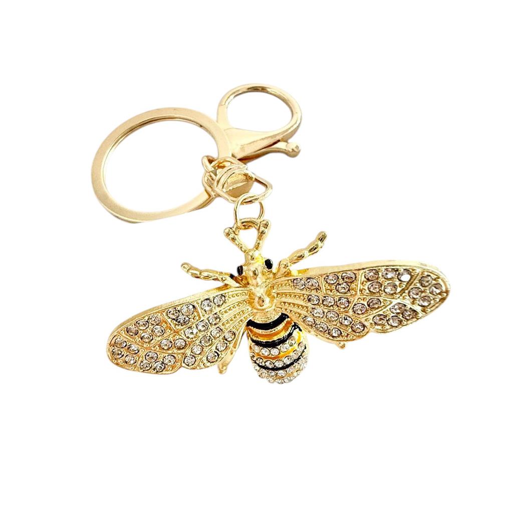 Embellished Bee Bag Charm