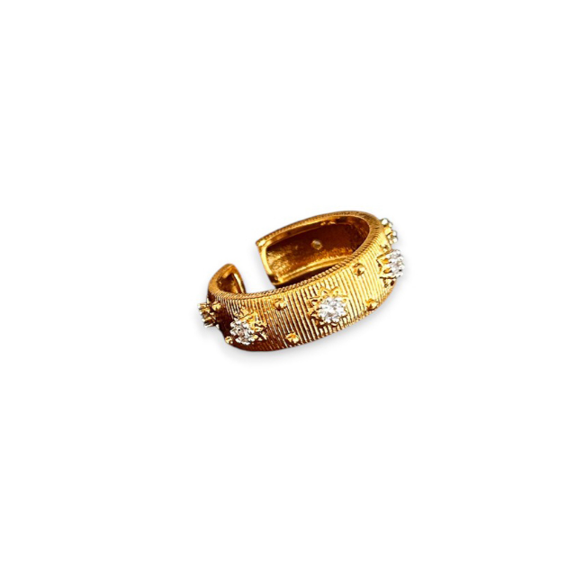 Embellished Ridge Ring