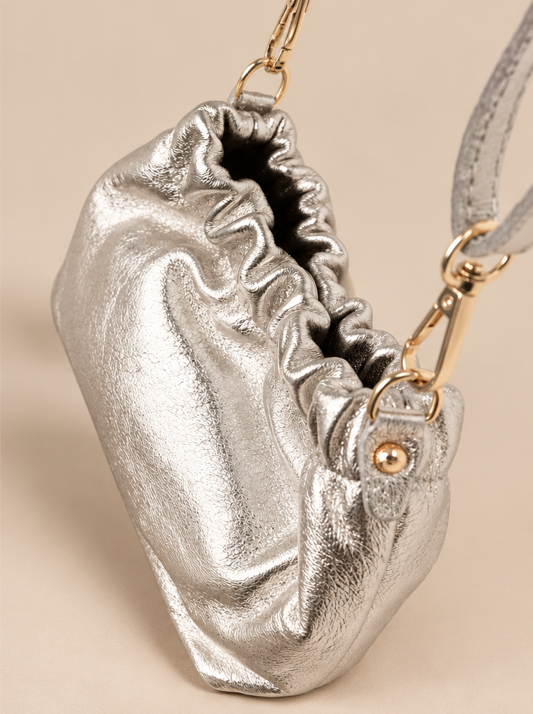 Hobo Style Leather Pouch Bag